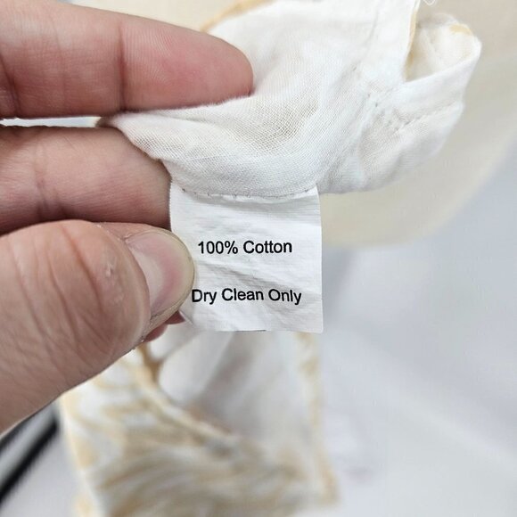 Sheridan French Printed Embroidered Split Neck Tank Top Women's 4 Preppy Beach - Picture 9 of 12